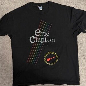 Eric Clapton Vintage 1990 Journeyman Tour Shirt Size XL Excellent Condition Rare